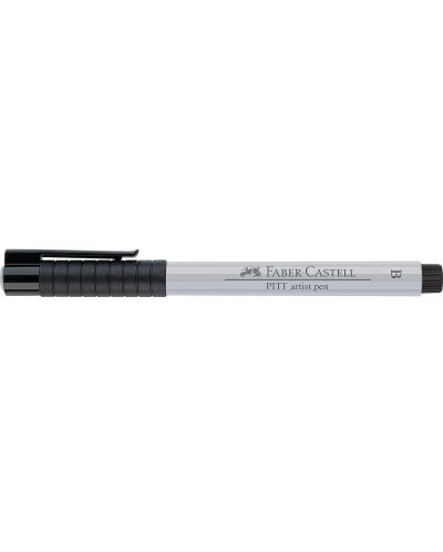 Marker cu pensula Faber-Castell Pitt Artist - Gri rece I (230)	 - 2