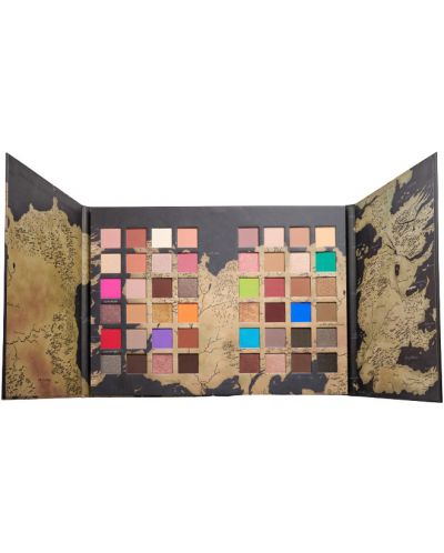 Makeup Revolution Game of Thrones - Paletă de farduri Westeros Map, 48 culori - 1