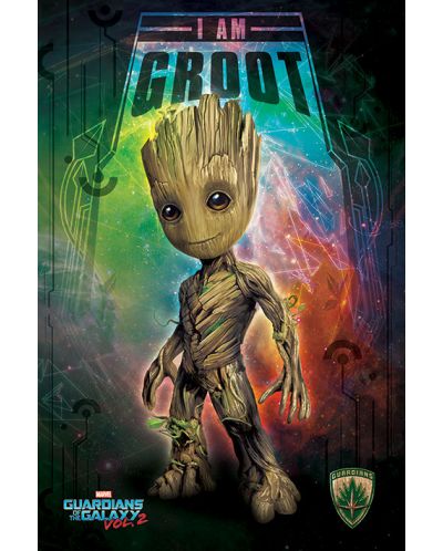 Poster maxi Pyramid - Guardians of the Galaxy Vol. 2 (I Am Groot - Space) - 1