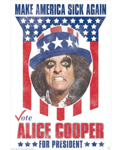 Maxi poster GB eye Music: Alice Cooper - Cooper for President - 1
