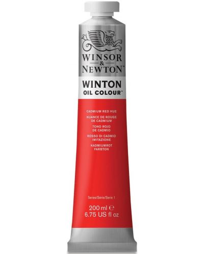Vopsea ulei Winsor & Newton Winton - Roșu de cadmiu, 200 ml - 1