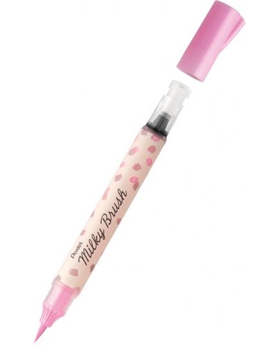 Pentel Milky Colour Brush Marker - Roz - 1