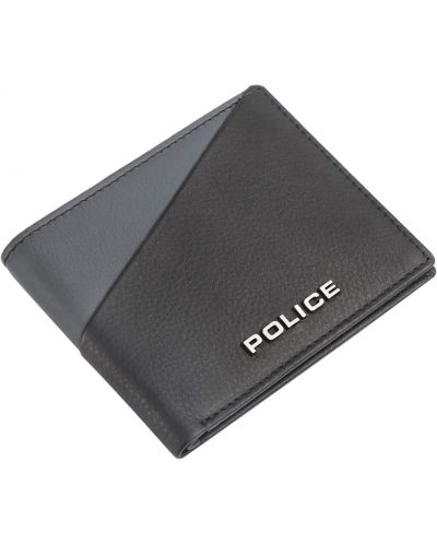 Portofel pentru bărbați Police - Boss, negru cu albastru inchis - 1