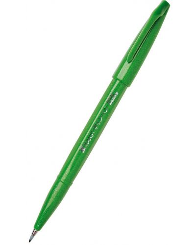 Marker pensula Pentel Sign Pen - SES15C, verde - 1