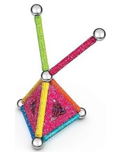 Constructor magnetic Geomag - Glitter, 22 de piese - 5