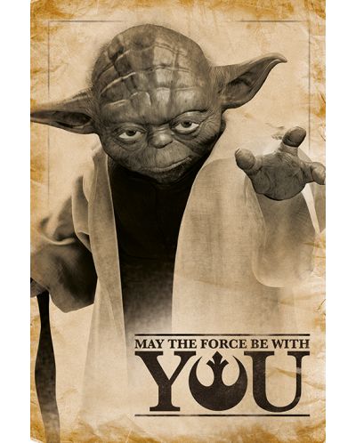 Poster maxi Pyramid - Star Wars (Yoda, May The Force Be With You) - 1