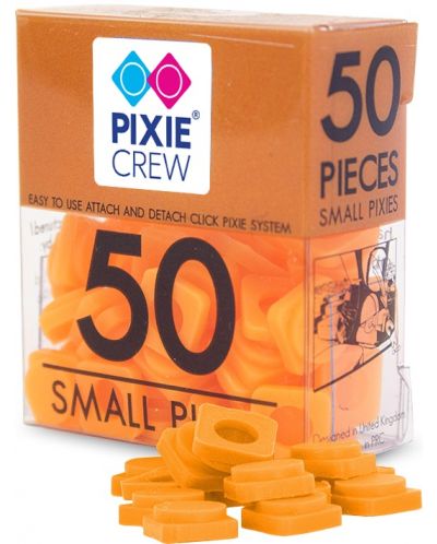 Pixeli mici de siliciu Pixie Crew - Portocaliu, neon, 50 buc - 1