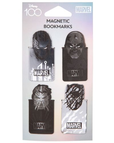 Separatoare magnetice pentru cărți Cool Pack Black - Disney 100, Marvelю - 1