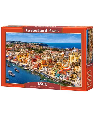 Puzzle Castorland de 1500 piese - Marina Corricella, Italia - 1