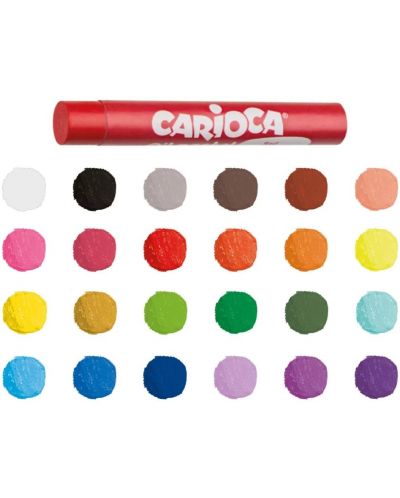 Uleiuri pastelate Carioca -  24 culori - 2