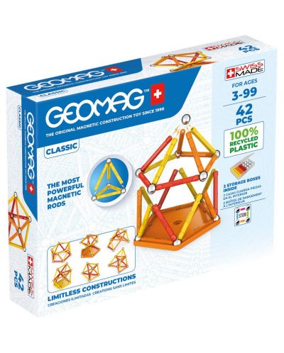 Constructor magnetic Geomag - Clasic, 42 buc - 1