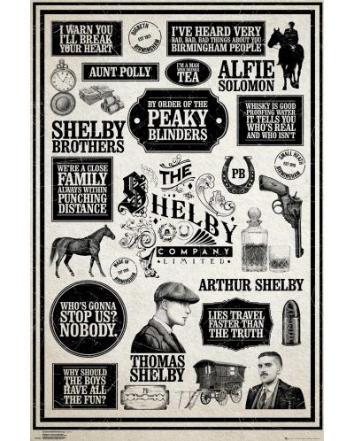 Poster maxi GB eye Television: Peaky Blinders - Infographic - 1