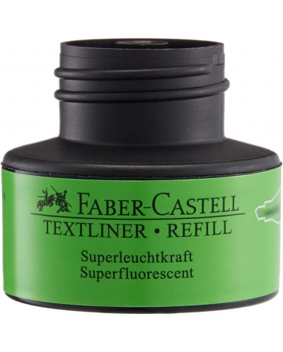 Recipient de cerneală pentru marker text Faber-Castell - verde, 25 ml - 3