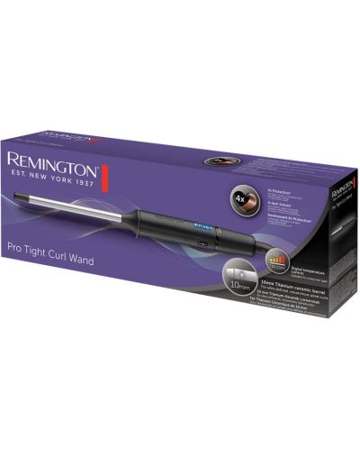 Ondulator de păr Remington - Pro Tight Curl Wand, 220°C, 10mm, negru - 4