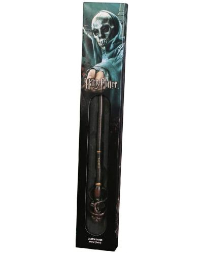 Bagheta magica The Noble Collection Movies: Harry Potter - Death Eater Swirl, 38 cm - 2