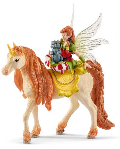 Figurina Schleich Bayala - Zana Marvin, cu unicorn stralucitor - 1