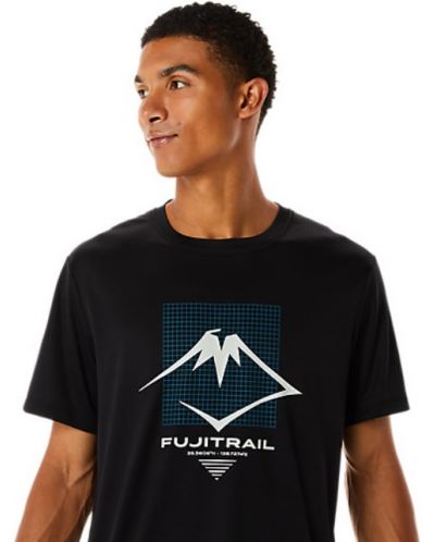 Tricou pentru bărbați Asics - Fujitrail Logo SS Top, negru - 5