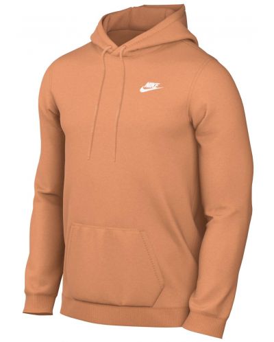 Hanorac pentru bărbați Nike - Club Hoodie, mărimea XS,  portocalio - 1