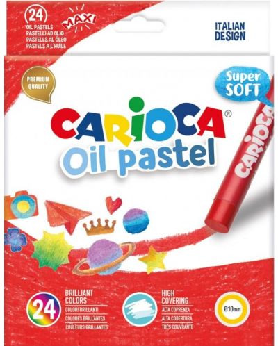 Uleiuri pastelate Carioca -  24 culori - 1