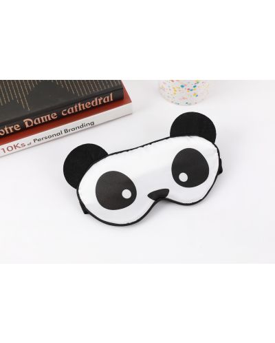 Mască de dormit I-Total Panda - Neagră-albă - 2