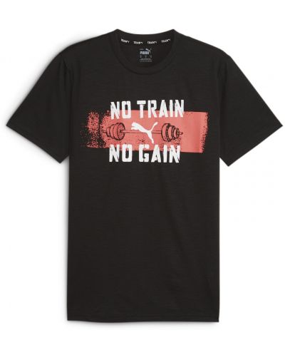 Tricou pentru bărbați Puma - Graphic Slogan , negru - 1