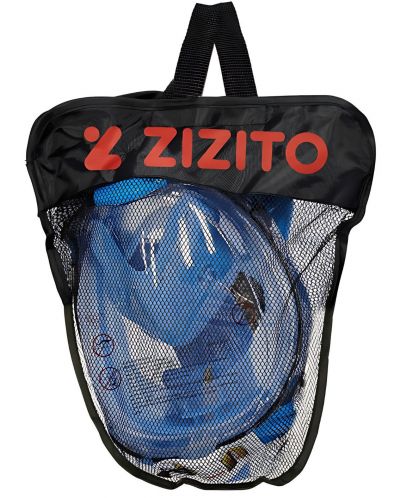 Mască pentru snorkeling  Zizito - mărimea L/XL, albastru deschis - 5