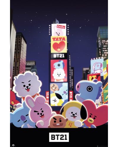 Poster maxi GB eye Animation: BT21 - Times Square - 1