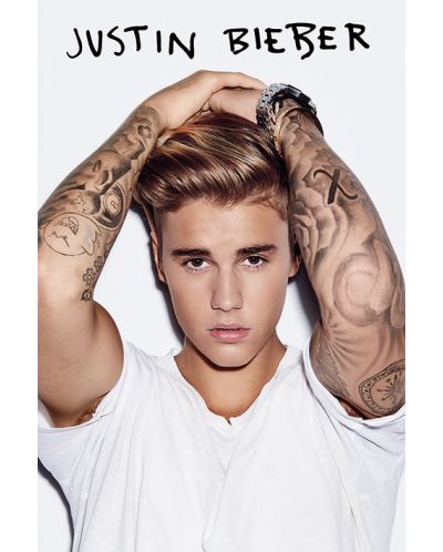 Poster maxi Pyramid - Justin Bieber (White) - 1