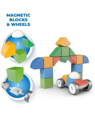 Cuburi magnetice Geomag - Magicube Small World, 25 de bucăți - 2