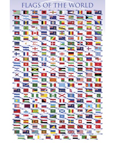 Poster maxi Pyramid - Flags of the World - 1