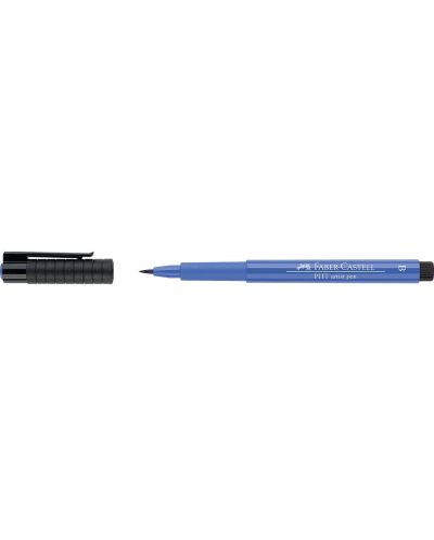 Marker cu pensula Faber-Castell Pitt Artist - Albastru cobalt (143) - 3