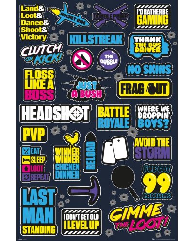 Poster maxi GB eye Games: Battle Royale - Infographic - 1