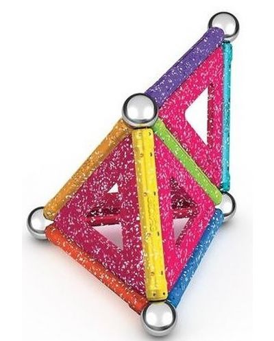Constructor magnetic Geomag - Glitter, 22 de piese - 2