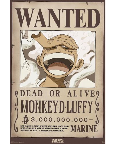 Poster maxi ABYstyle Animation: One Piece - Luffy Wanted Poster