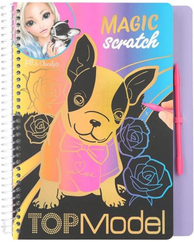 Cartea de colorat Magic Scratch Scratch Depesche Top Model - 1