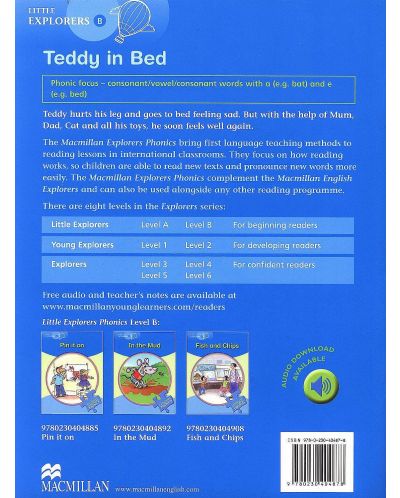 Macmillan Explorers Phonics: Teddy in Bed (ниво Little Explorer's B) - 2