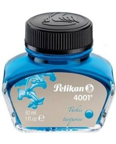 Calimara cu cerneala Pelikan - turcoaz, 30 ml	 - 1