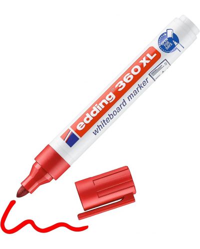 Marker pentru tablă albă Edding 360 XL - roșu - 1