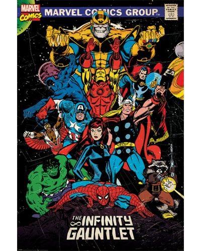 Poster maxi Pyramid - Marvel Retro (The Infinity Gauntlet) - 1