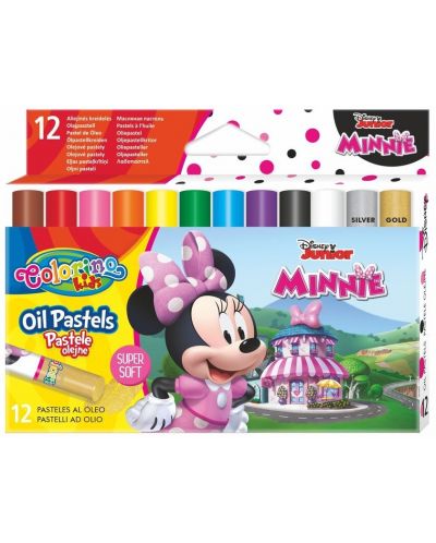 Colorino Disney Junior Minnie pasteluri uleioase 12 culori - 1