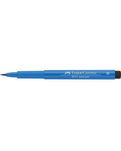 Marker cu pensula Faber-Castell Pitt Artist - Albastru ftalic (110) - 4