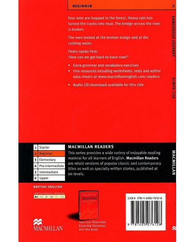 Macmillan Readers: Dangerous Journey + CD (ниво Beginner) - 2