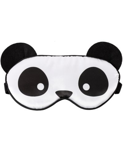 Mască de dormit I-Total Panda - Neagră-albă - 1