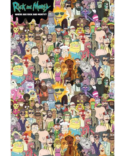 Poster maxi GB eye Animation: Rick & Morty - Where's Rick - 1