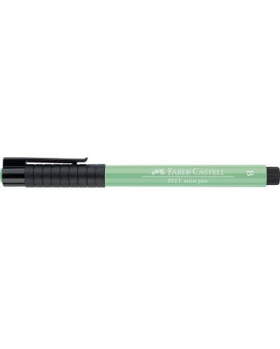 Marker cu pensula Faber-Castell Pitt Artist - Verde ftalic deschis (162) - 2