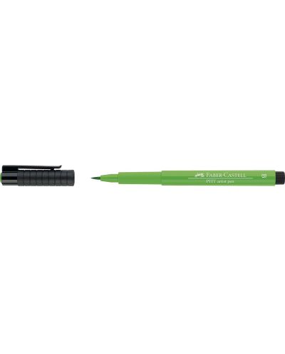 Marker cu pensula Faber-Castell Pitt Artist - Verde ca frunza (112) - 3
