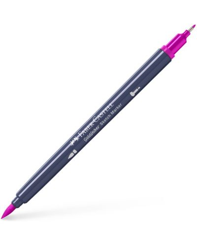 Marker Faber-Castell Goldfaber Sketch - roz purpuriu mediu, 125 - 1