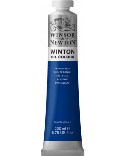 Vopsea de ulei Winsor & Newton Winton - Ftalocianină albastră, 200 ml - 1