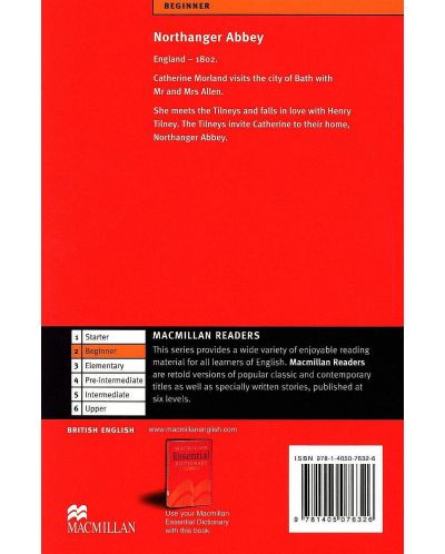 Macmillan Readers: Northanger Abbey + CD  (ниво Beginner) - 2