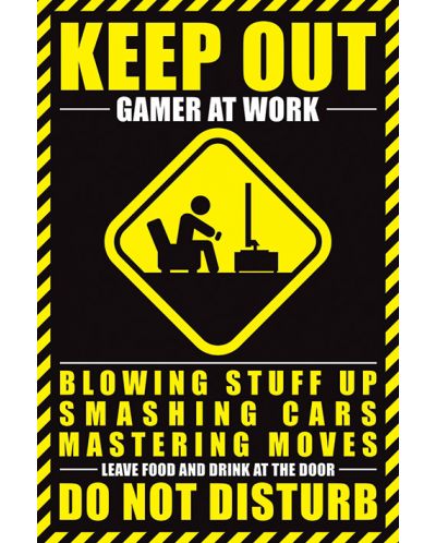Poster maxi Pyramid - Gamer At Work - 1